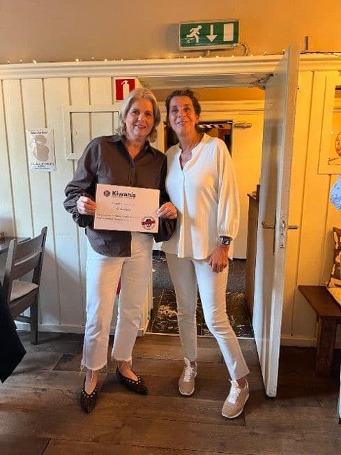uitreiking cheque